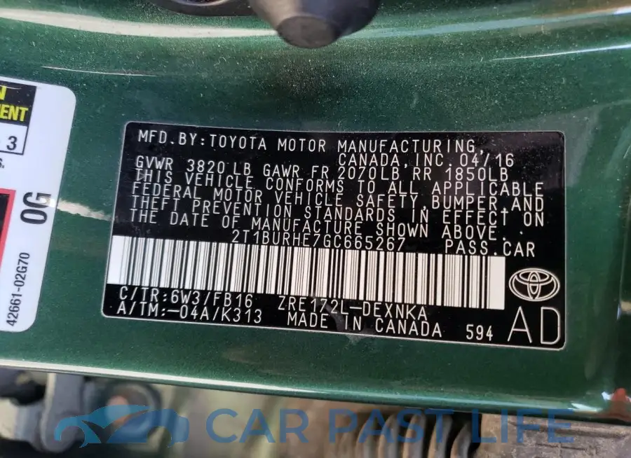 2T1BURHE7GC665267# 12