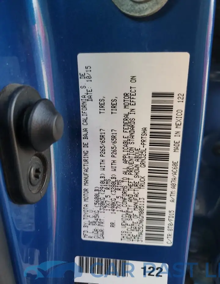 3TMAZ5CN6GM005113# 12