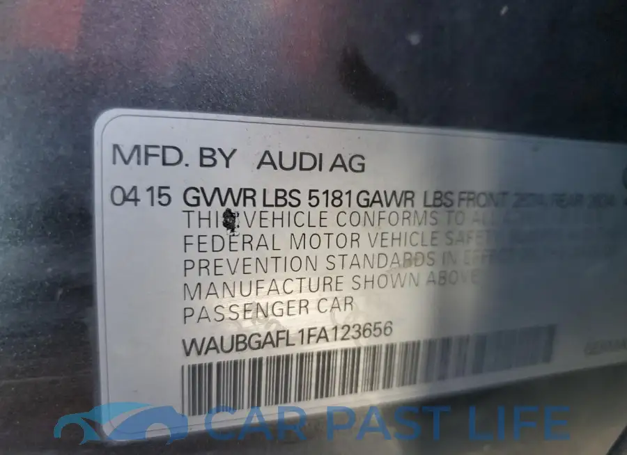 WAUBGAFL1FA123656# 13