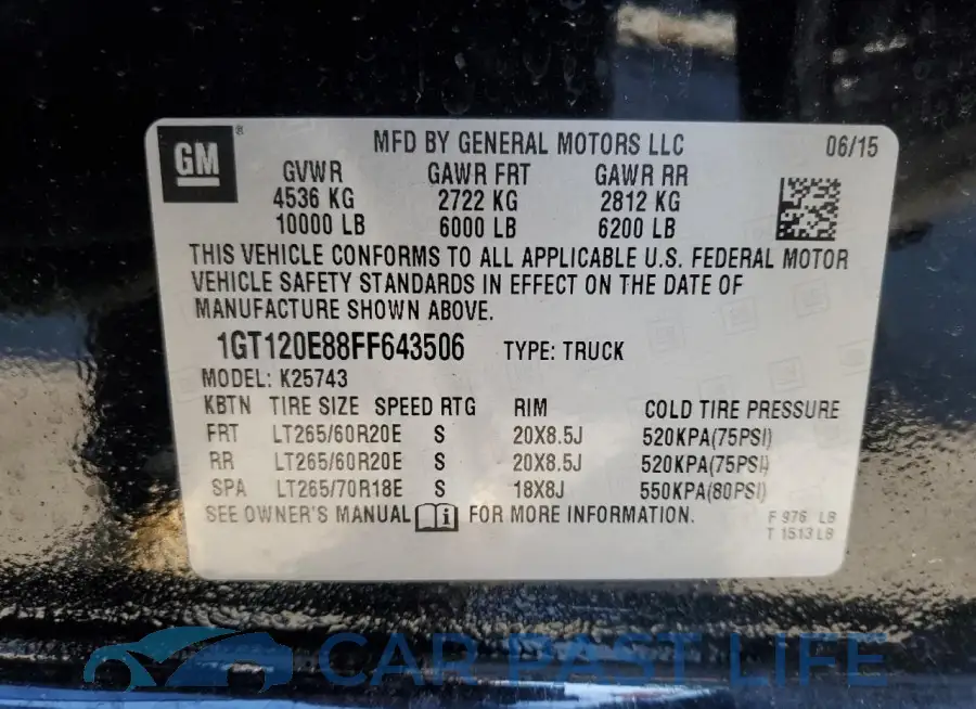 1GT120E88FF643506# 12