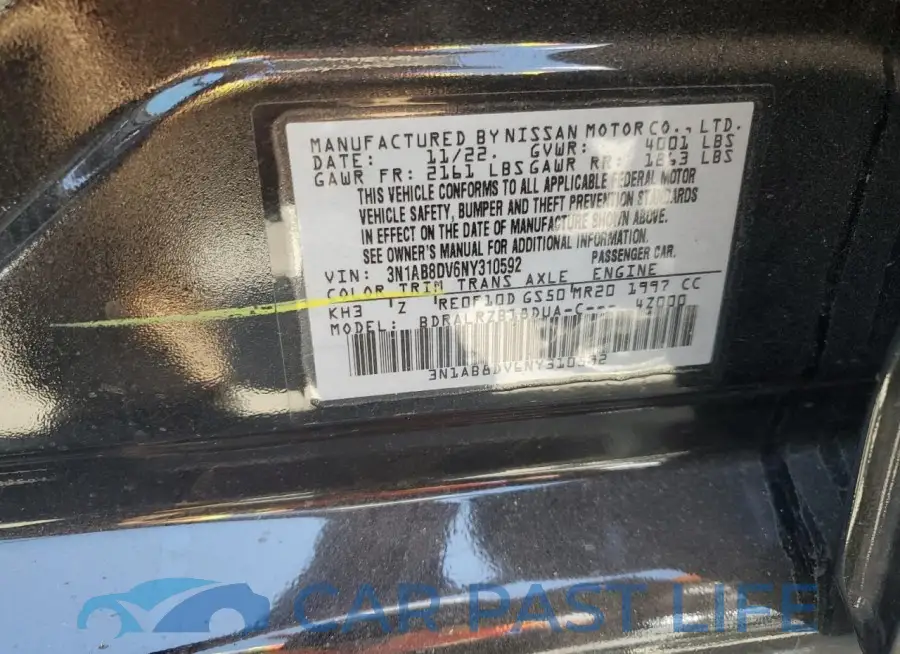 3N1AB8DV6NY310592# 12