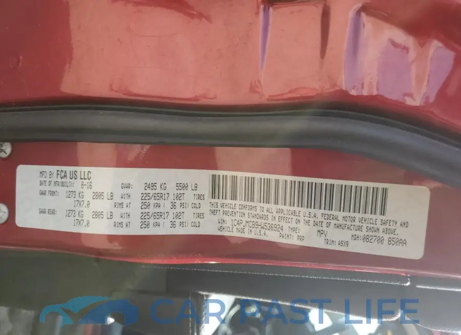 1C4PJMCB9HW536924# 13
