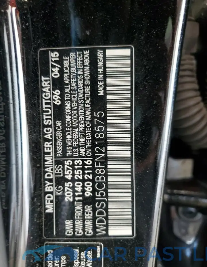 WDDSJ5CB8FN218575# 13
