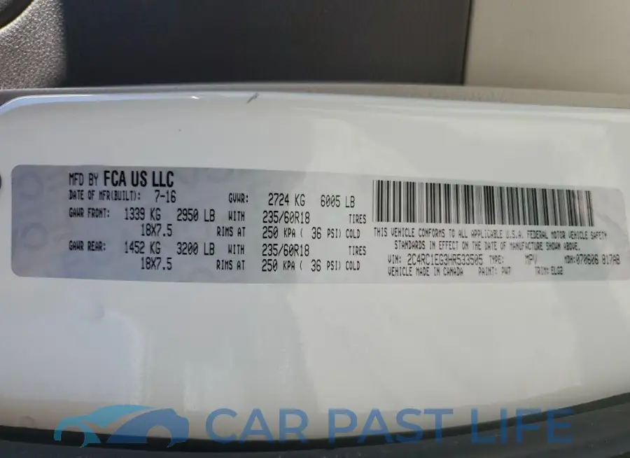 2C4RC1EG3HR533505# 13