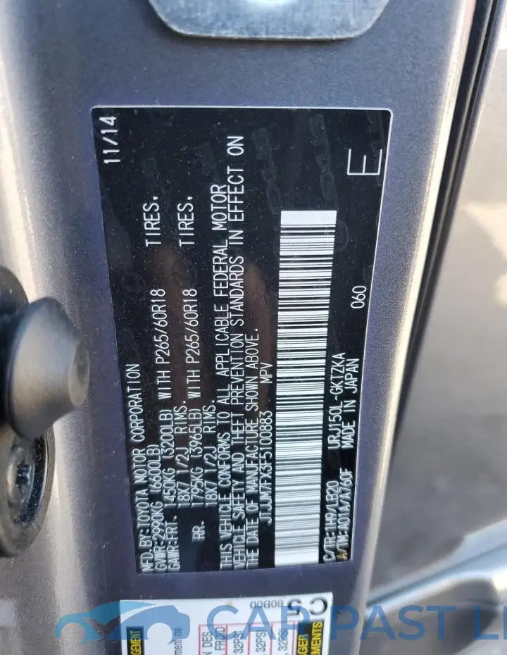 JTJJM7FX3F5100883# 13