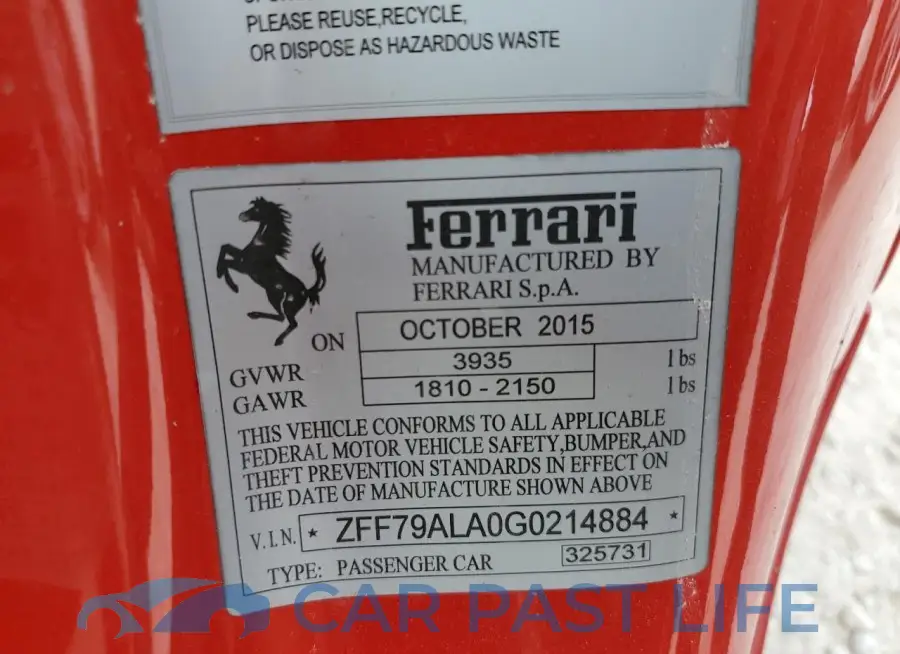 ZFF79ALA0G0214884# 12