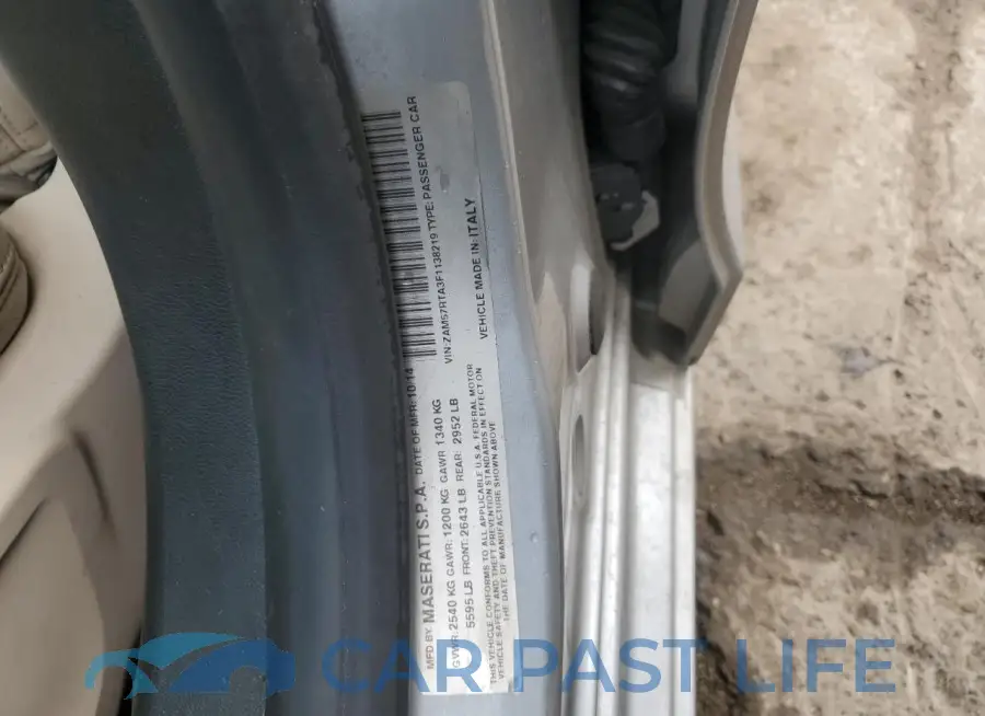 ZAM57RTA3F1138219# 12