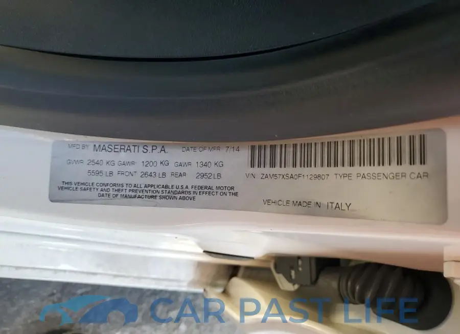 ZAM57XSA0F1129807# 12