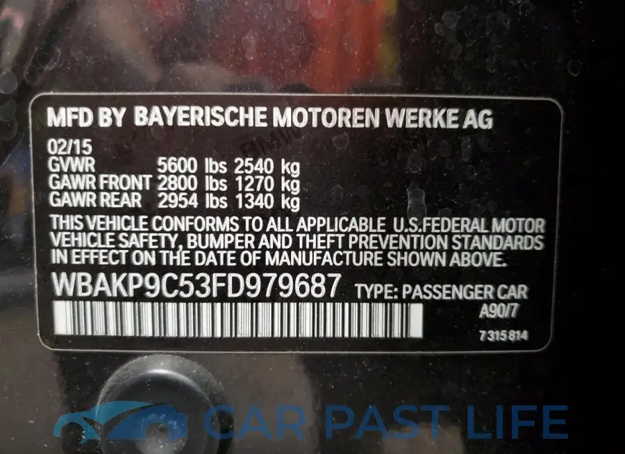 WBAKP9C53FD979687# 13