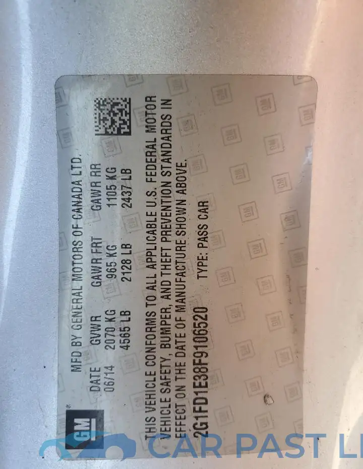 2G1FD1E38F9106520# 12