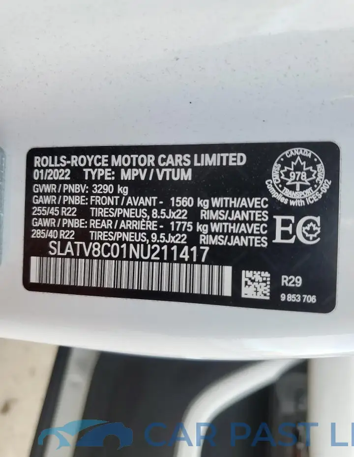 SLATV8C01NU211417# 13