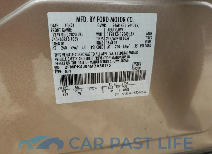 2FMPK4J94MBA66175# 14