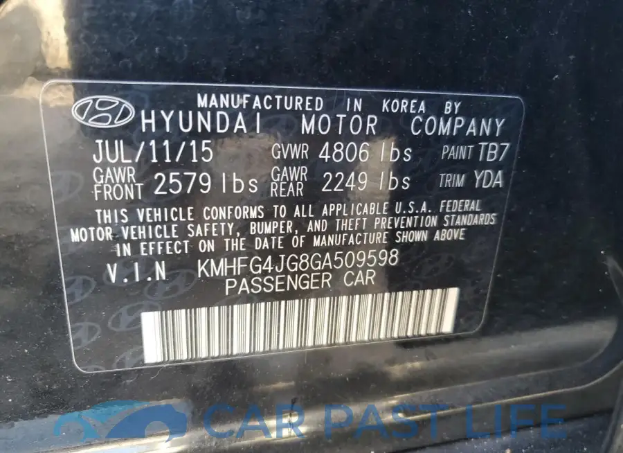 KMHFG4JG8GA509598# 12