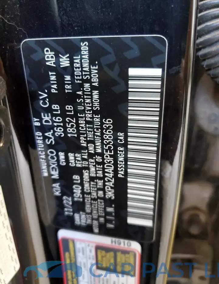 3KPA24AD3PE538636# 12
