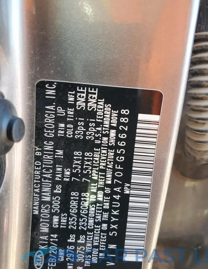 5XYKU4A70FG566288# 13