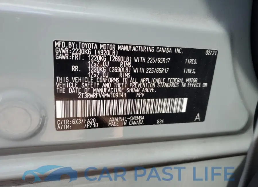 2T3RWRFV4MW109141# 14