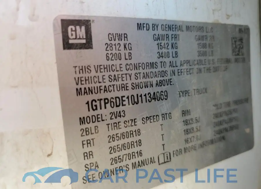 1GTP6DE10J1134069# 12
