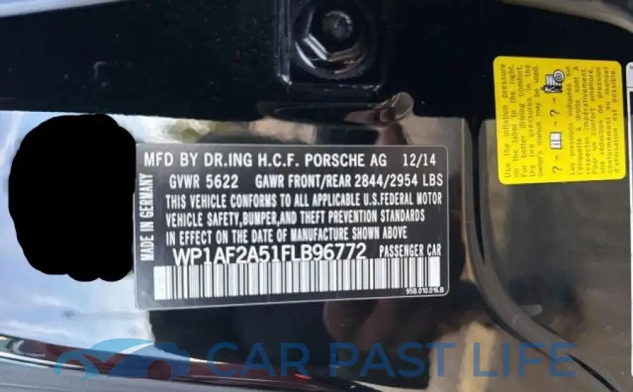 WP1AF2A51FLB96772# 10