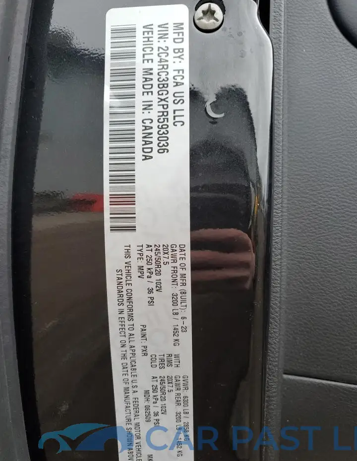 2C4RC3BGXPR593036# 13