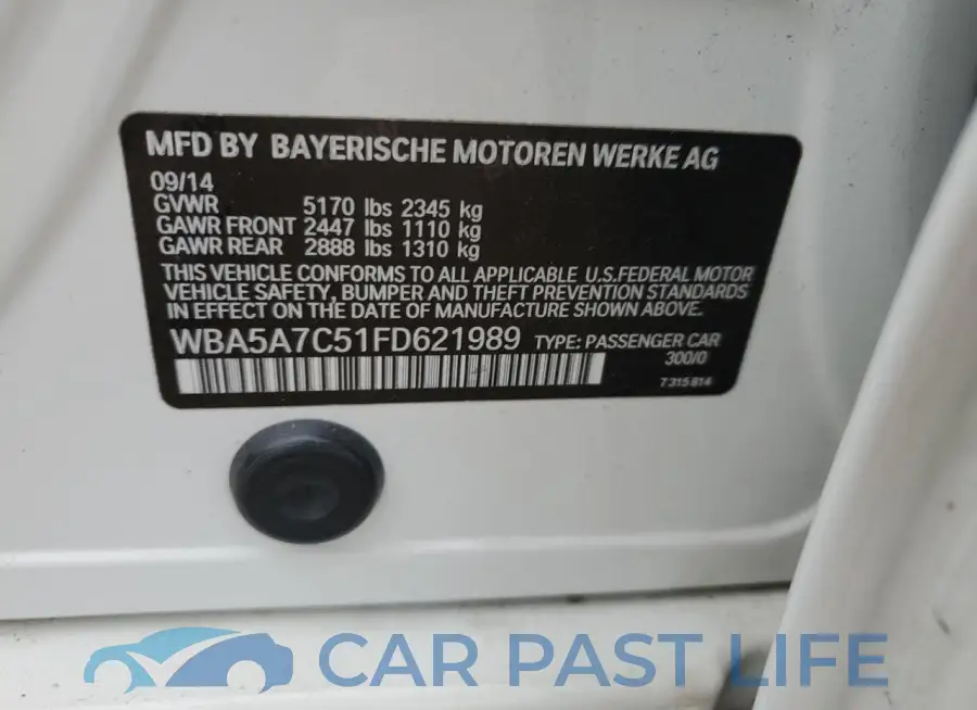 WBA5A7C51FD621989# 12