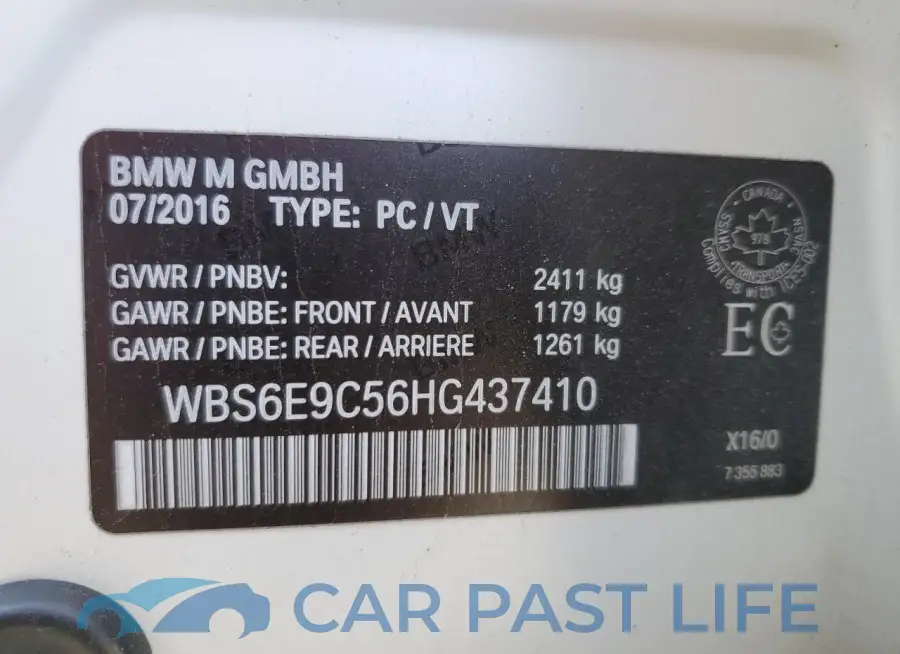WBS6E9C56HG437410# 13