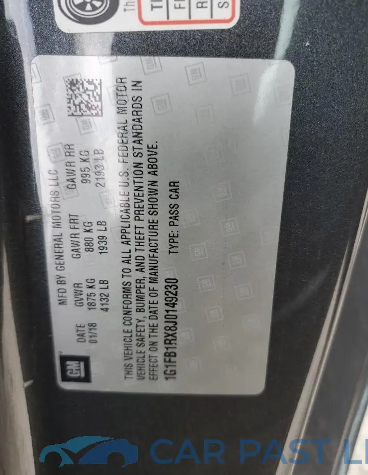 1G1FB1RX8J0149230# 12