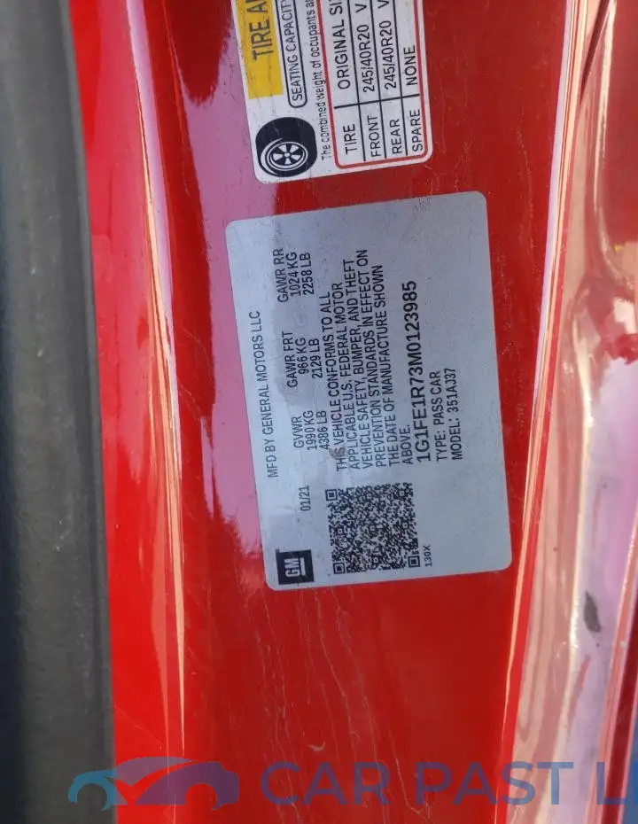 1G1FE1R73M0123985# 12