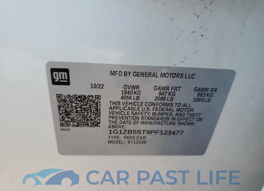 1G1ZB5ST9PF123477# 12