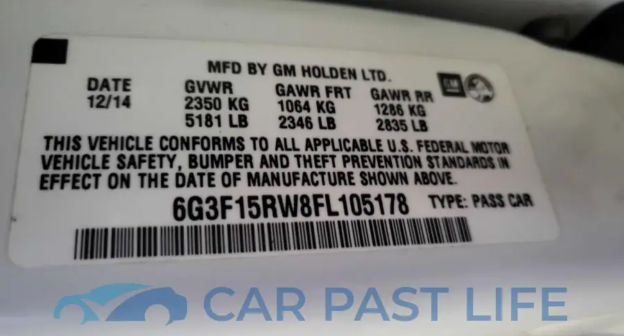 6G3F15RW8FL105178# 10