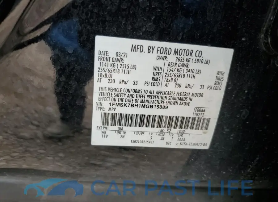 1FMSK7BH1MGB15889# 13