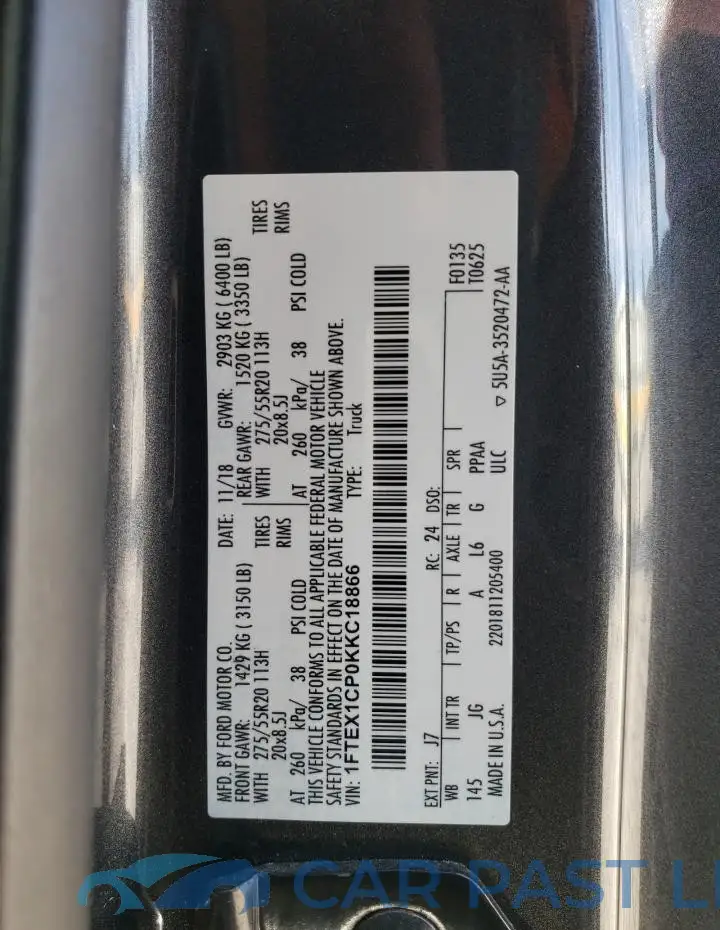 1FTEX1CP0KKC18866# 13