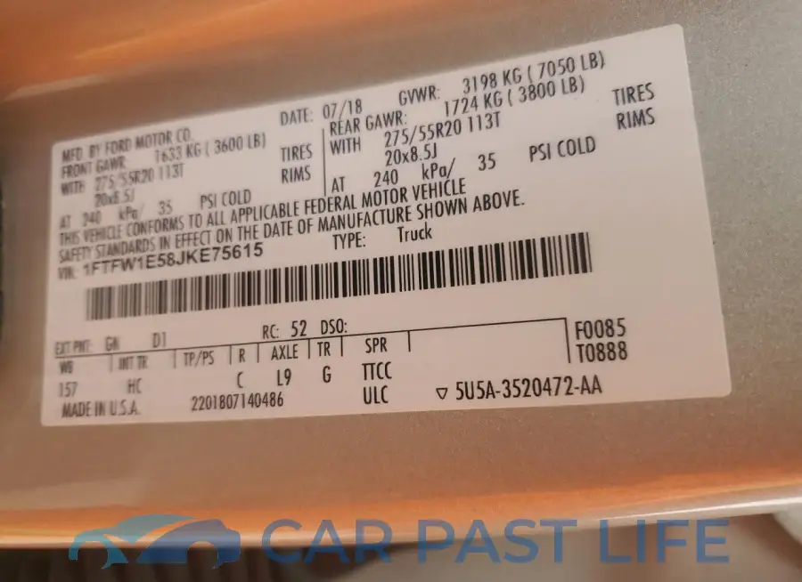 1FTFW1E58JKE75615# 13
