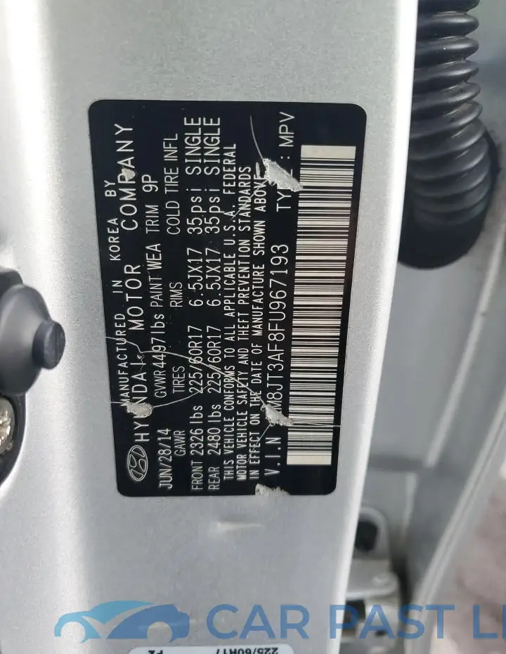 KM8JT3AF8FU967193# 13