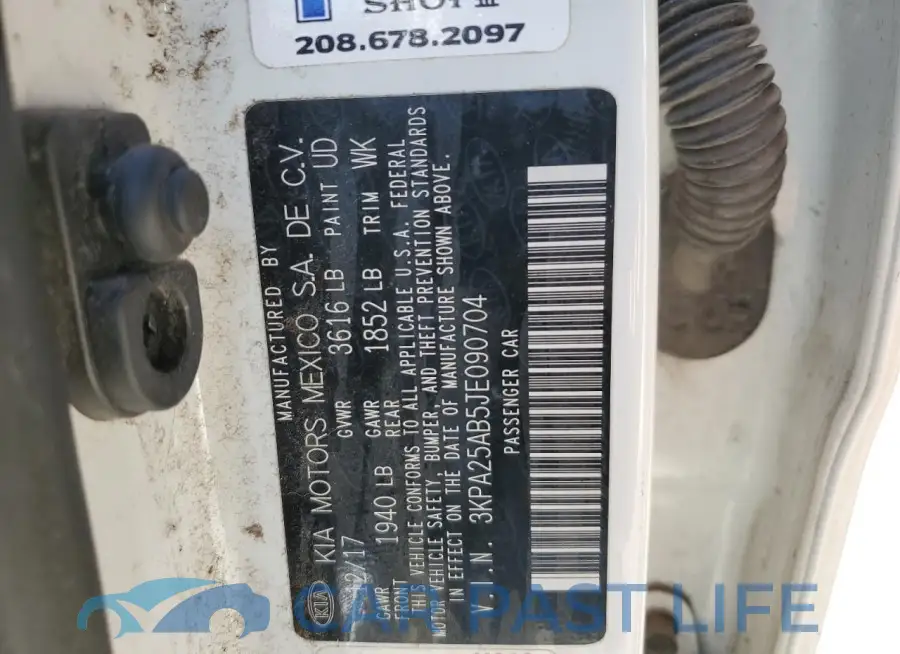 3KPA25AB5JE090704# 12