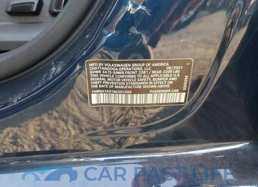 1VWSA7A31NC001099# 12
