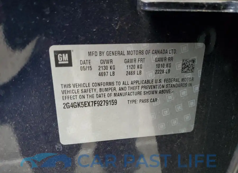 2G4GK5EX7F9279159# 12