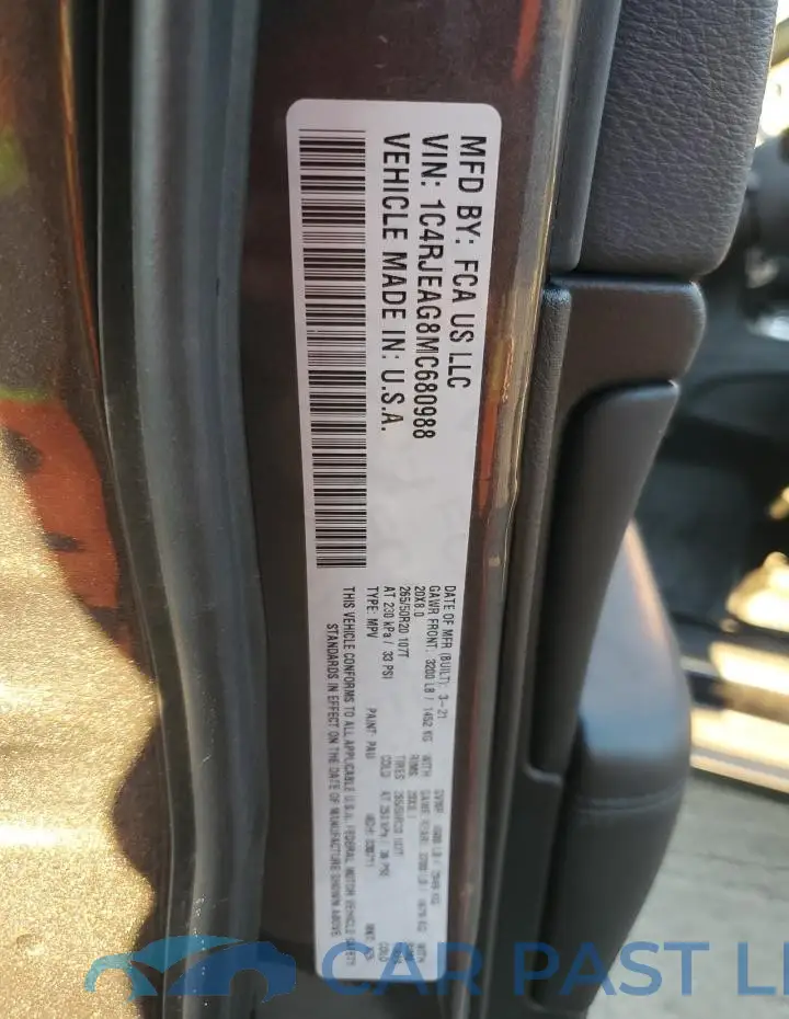 1C4RJEAG8MC680988# 13
