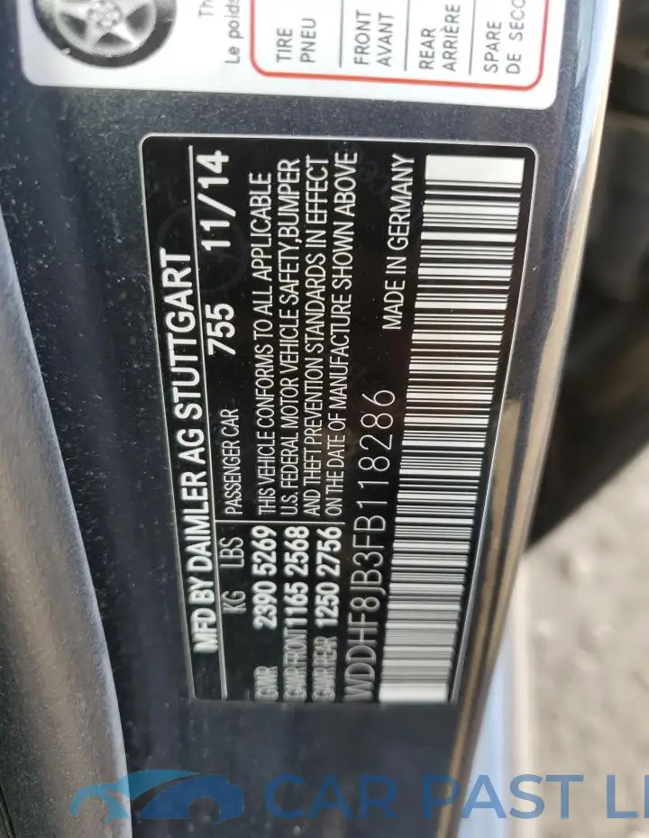 WDDHF8JB3FB118286# 12