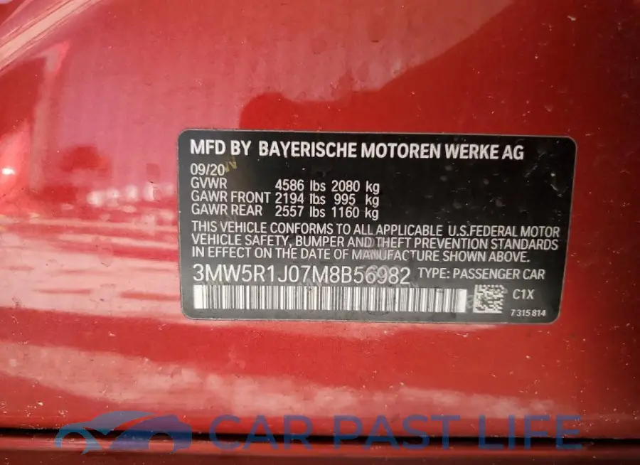 3MW5R1J07M8B56982# 13