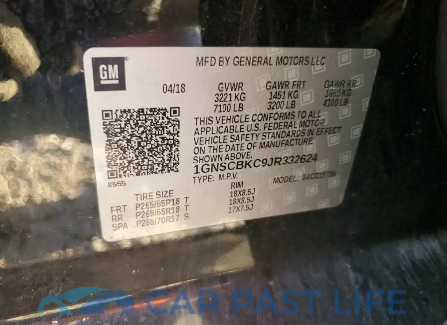 1GNSCBKC9JR332624# 13