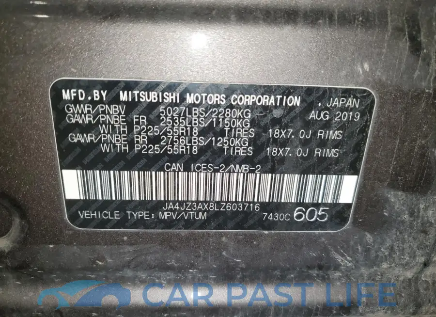 JA4JZ3AX8LZ603716# 13