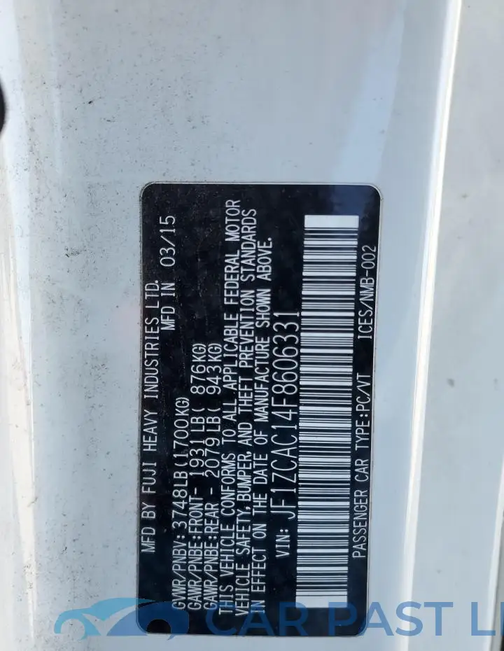 JF1ZCAC14F8606331# 13