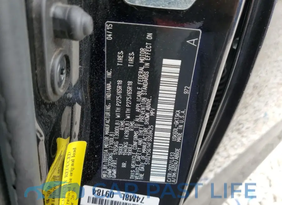 5TDZY5G14FS059425# 13