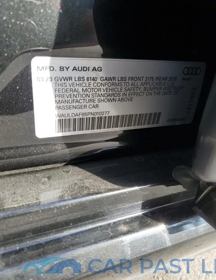 WAULDAF85PN010277# 12