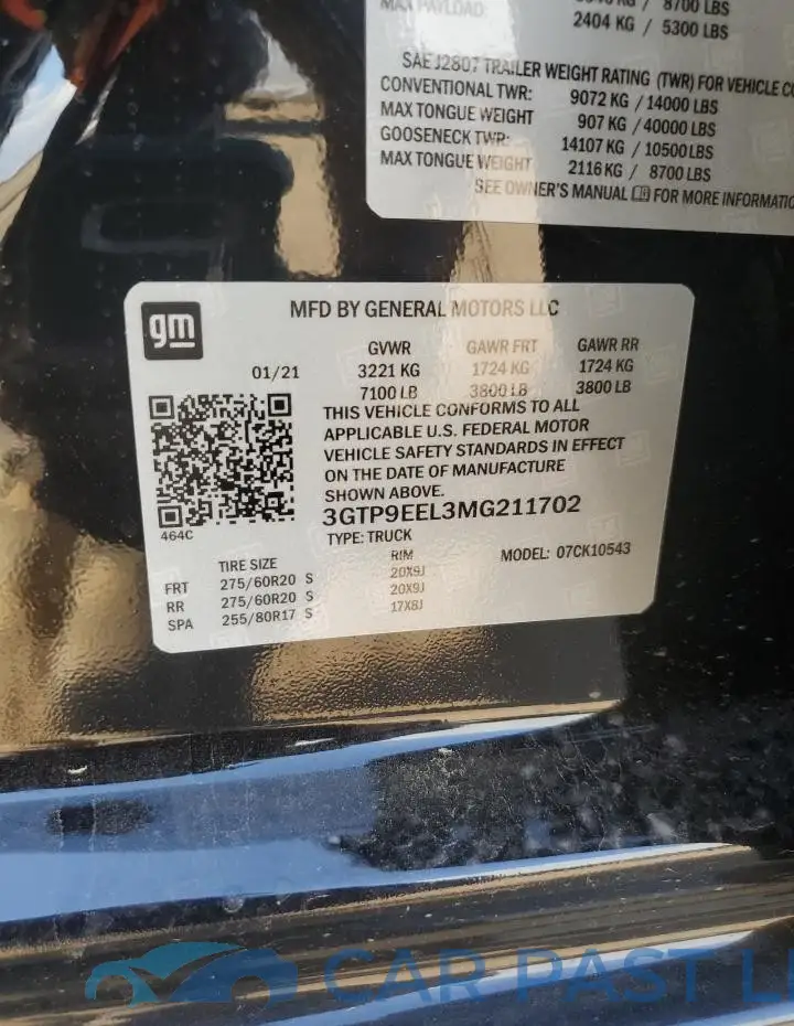 3GTP9EEL1NG119957# 12