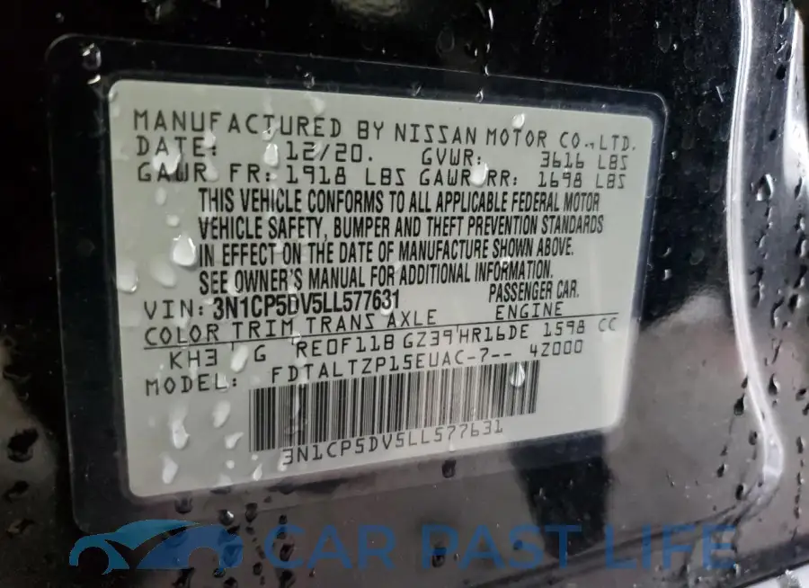 3N1CP5DV5LL577631# 13