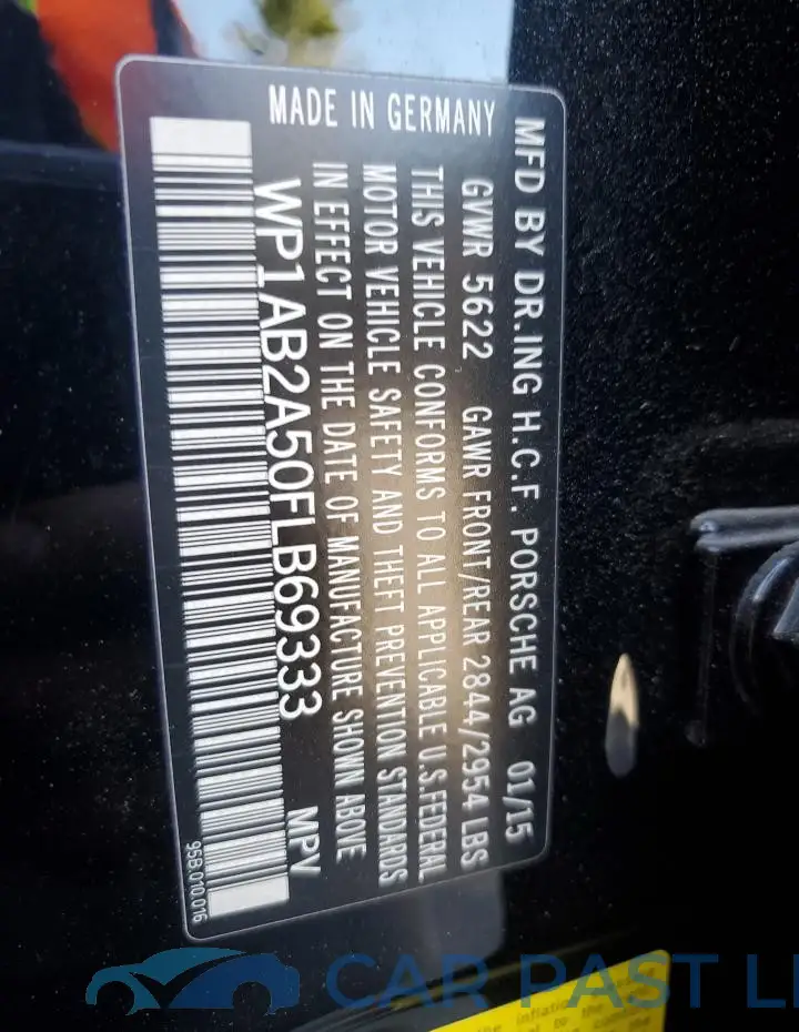 WP1AB2A50FLB69333# 14