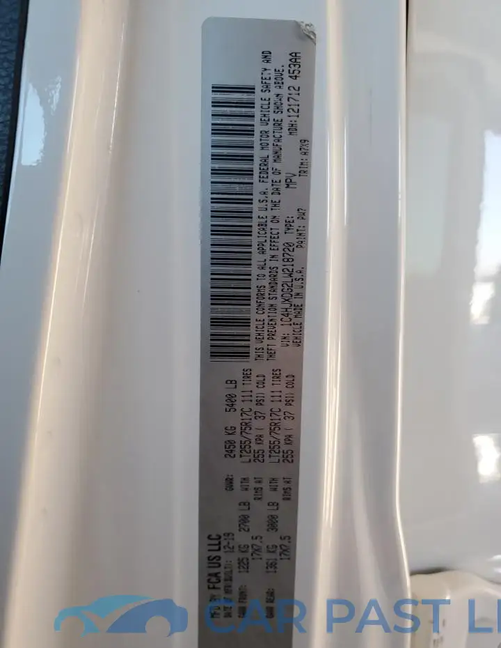 1C4HJXDG2LW218720# 13