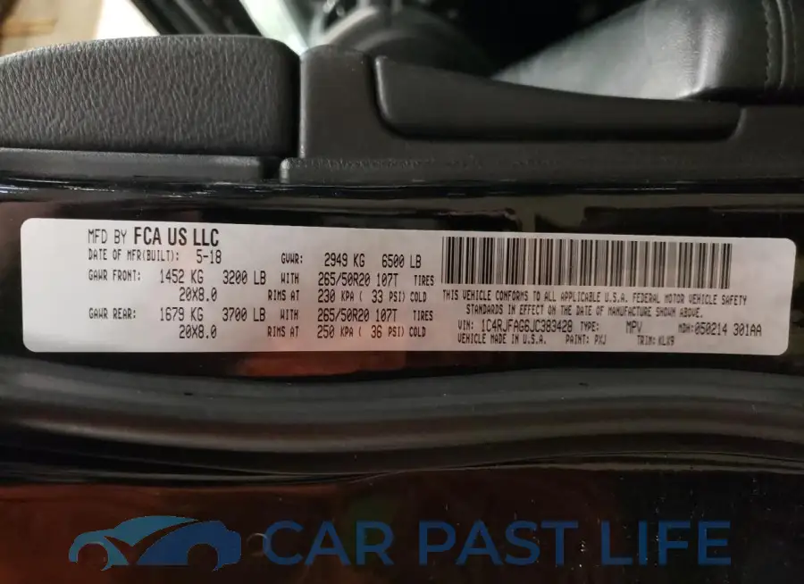 1C4RJFAG6JC383428# 14
