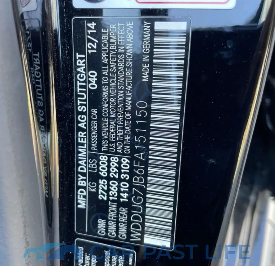 WDDUG7JB6FA151150# 10